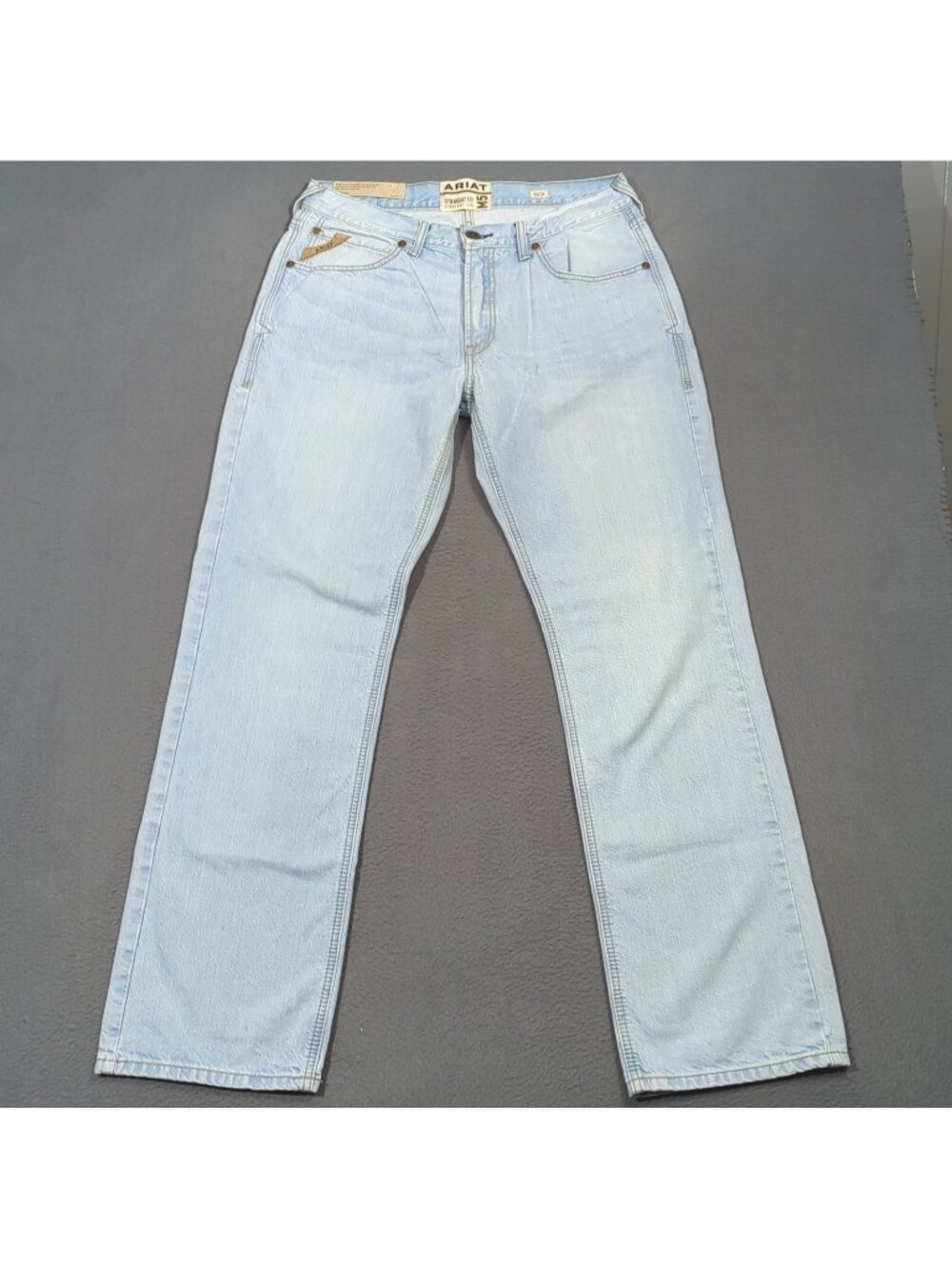 Ariat Jeans Mens 35x34 Blue M5 Eli Straight Fit Straight Leg In Zuma Western NWT